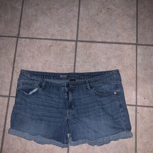 Mossimo Supply Co. Blue Denim Cutoff Shorts